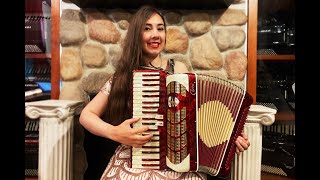 6259 - Strawberry Cream Capri Piano Accordion LM 41 120 $799