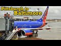 Full Flight: Southwest Airlines B737-700 Pittsburgh to Baltimore (PIT-BWI)