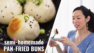 PAN-FRIED Pork Buns!  (生煎包) ♥ Sheng Jian Bao