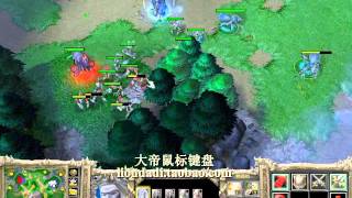 【飞毁灭是把双刃剑】魔兽争霸大帝UD vs 雅各布 TM