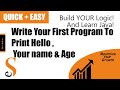 # 4 | Java| Program To Print Your Name And Age| Print() Vs Println() | Hello World Program | BlueJ
