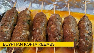 KOFTA KEBAB RECIPE: How To Cook Egyptian Kofta Kebabs | Mince Kebabs