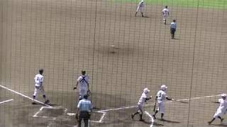 2017　夏　高校野球　福岡大会　小郡　田島選手タイムリー