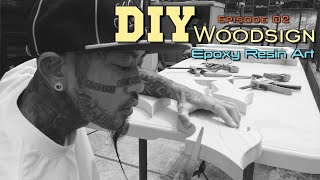 DIY Woodsign Epoxy Resin Art Episode 02　ウッドサイン（エポキシアート）