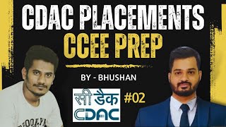 CDAC Placements process | CCEE Exam Preparation | How @cdacinfo  got placed ?