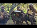 🔥see how hadzabe hunt many monkeys🐒 for lunch on rainy season true bushmen africa