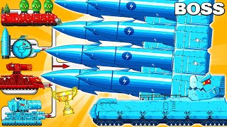 THE ULTIMATE BATTLE OF GIANT ROCKET TANKS - Cartoons about tank