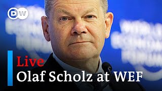 Live: German Chancellor Olaf Scholz speech at World Economic Forum | WEF 2023