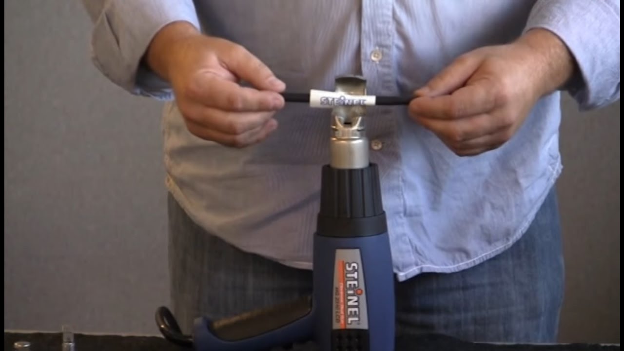 How To: Use A Heat Gun For Heat Shrink Tubing - YouTube