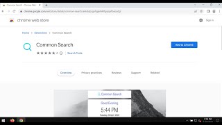Common Search browser hijacker (removal instructions).