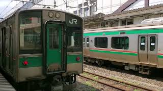 磐越西線E721系 郡山駅到着