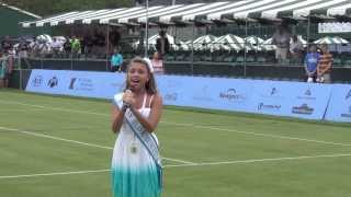 2014 Hall of Fame Tennis Championships National Anthem, Caitlyn Martin