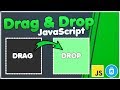 JavaScript Drag and Drop List Tutorial | Simple Website File Drag & Drop example