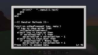 ComputerCraft Tutorial - Menus