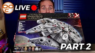LEGO Star Wars 75257 Millennium Falcon | LIVE CHILL BUILD! PART 2
