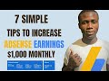 How to Increase Your AdSense Earnings in Just 7 Simple Step | Bonus Trick to make Additional $1k/mon