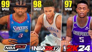 Scoring With The Fastest Player In Every NBA 2K
