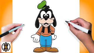 How To Draw Goofy | Tutorial Easy