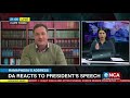 DA reacts to President Cyril Ramaphosa's speech