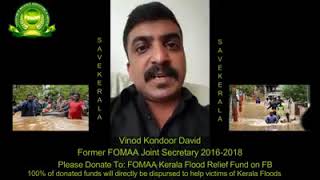 FOMAA 2018 - 2020 Kerala Flood Relief Campaign