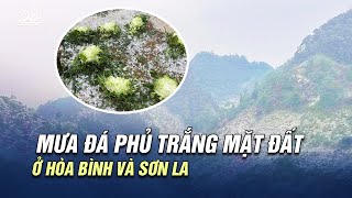 Mưa đá xối xả, phủ trắng mặt đất tại Hòa Bình và Sơn La | VTV24