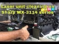 Cleaning of Laser unit on Sharp MX-3114, mx-2310U copier