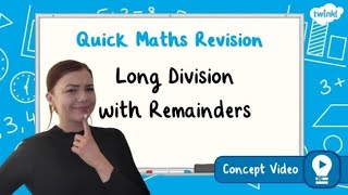 How Do You Calculate Long Division with Remainders? | KS2 Maths Concept for Kids