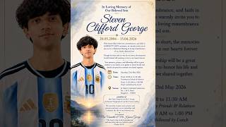 In Loving Memory of Steven Clifford George | Memorial Service Live