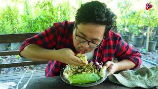 Burmese Pickle Tea Leaves with Fish Paste (or) Burmese Nga Pi Lat Phat Paste😋  -  🇲🇲 Local Cuisine