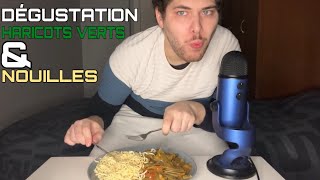 ASMR Français : DÉGUSTATION HARICOTS VERTS \u0026 NOUILLES 🫘🍜