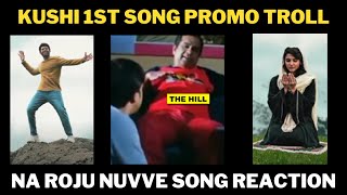 kushi first single promo | kushi first song promo reaction| vijay devarakonda| na roju nuvve song