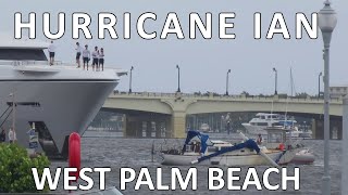 Hurricane Ian At Anchor on a Sailboat in West Palm Beach FL and our first patrons visit (Episode 35)
