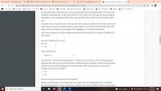 First Year Housing Application - Step by step instructions!