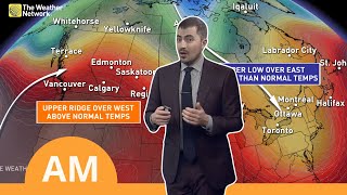 Weather AM: Canada's Weather is Split Down the Centre, Keeping the East Cool and Wet