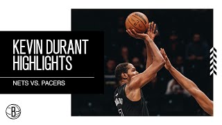 Kevin Durant Highlights | Brooklyn Nets vs. Indiana Pacers