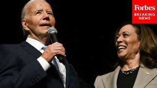 Crowd Explodes Into Cheers After President Biden Says VP Harris 'Can Make One Hell Of A President'