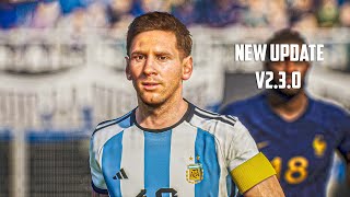 Efootball 2023 - Argentina vs. France New Update Version 2.3.0 | PC
