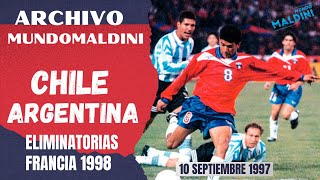 SIMEONE, VERÓN, SALAS, CRESPO....CHILE vs ARGENTINA ELIMINATORIAS MUNDIAL 98 #ArchivoMundoMaldini