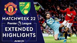 Manchester United v. Norwich City | PREMIER LEAGUE HIGHLIGHTS | 1/11/2020 | NBC Sports