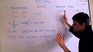 Elementary English. Lesson 2. Past simple - regular and irregular