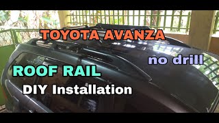 TOYOTA AVANZA ROOF RAIL ASSEMBLY DIY INSTALLATION no drill type