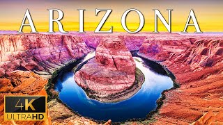 FLYING OVER ARIZONA (4K UHD) - Soft Piano Music With Wonderful Nature Videos For Relaxation On TV