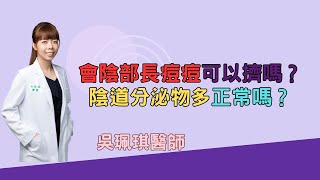 會陰部長痘痘可以擠嗎？陰道分泌物多正常嗎？｜好心肝·好健康