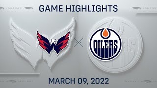 NHL Highlights | Capitals vs. Oilers - Mar. 9, 2022