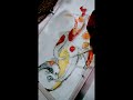 Lucky 9 Feng Shui koi fish glass painting 🖌️💥#tiktok #luck #longevity#fish#chinese #glass #glassart