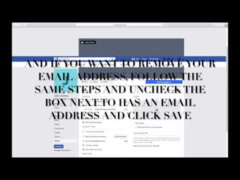 HOW TO ADD OR REMOVE EMAIL ADDDRESS OF BUSINESS OR COMMUNITY FACEBOOK PAGE HOW TO ADD OR REMOVE EMAIL ADDDRESS OF BUSINESS OR COMMUNITY FACEBOOK PAGE