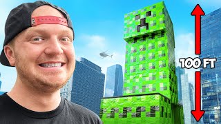 I Survived Worlds Biggest Minecraft Creeper!