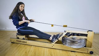 Indoor Rowing machine unboxing video review for Topiom