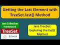 Getting the Last Element with TreeSet.last() Method | Java Collection Framework