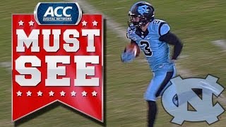 UNC's Ryan Switzer Ties NCAA Record With Punt Return TD | ACC Must See Moment